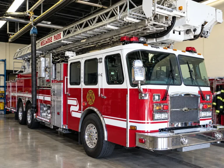 Melrose Park Ladder Truck in Firehouse Bay
